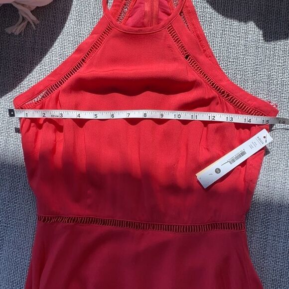 Aqua Women's Red Ladder‎ Inset Fit And Flare Dress - Picture 9 of 9